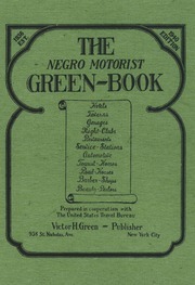A green book cover titled "The Negro Motorist Green-Book."